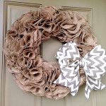 How to Make a Swatch Burlap Wreath (Video)