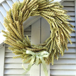 How to Make a Fall Wheat Wreath Tutorial