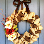 How to Make a Multi-Colored Ribbon Burlap Wreath (Video)