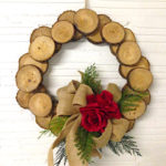 How to Make a Rustic Wood Slice Wreath (Video)