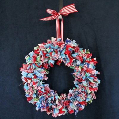 How to Make Rag Winter Wreaths