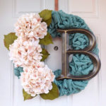 How to Make a Burlap Wreath with Colored Ribbon