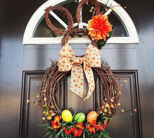 grapevine easter bunny wreath