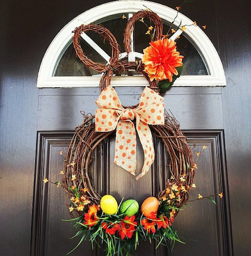 How to Make an Easter Bunny Grapevine Wreath