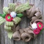 How to Make a Spring DIY Burlap Wreath