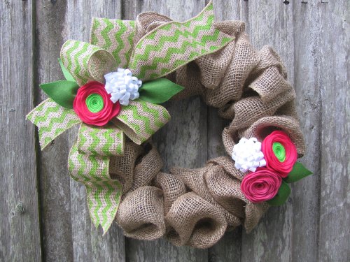 How to Make a Spring DIY Burlap Wreath