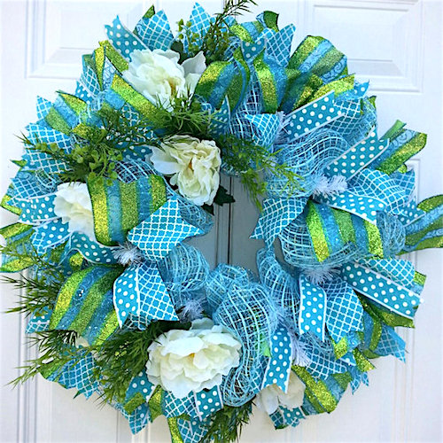 Spring Wreath Ideas: How to Make a Deco Mesh Wreath