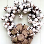 How to Make a Rustic Cotton Wreath