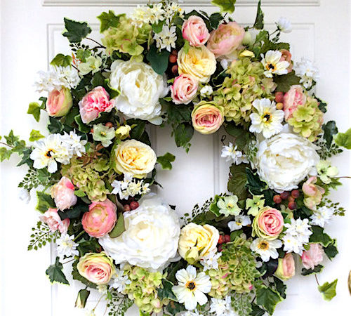 wedding decorations floral wreath