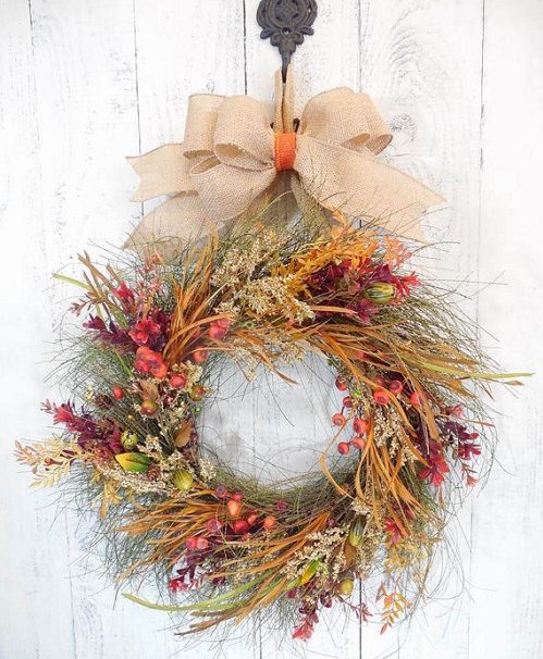 How to Make a Rustic Thanksgiving Wreath