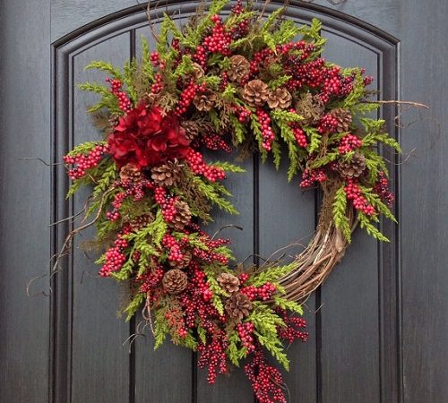 grapevine christmas wreath