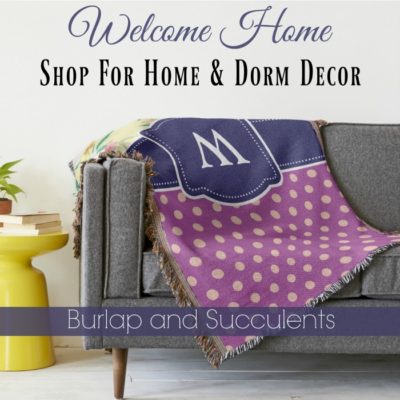 New Home Decor Shop: Burlap and Succulents Home & Dorm Decor