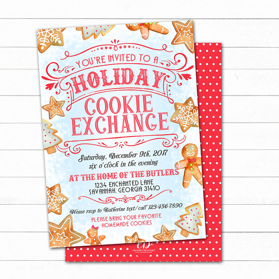 cookie swap invitation