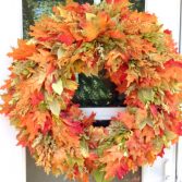 fall leaves wreath tutorial